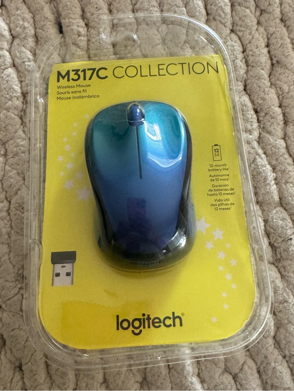 Logitech M317C Wireless Mouse - Blue Gradient